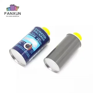Brake fluid tin can
