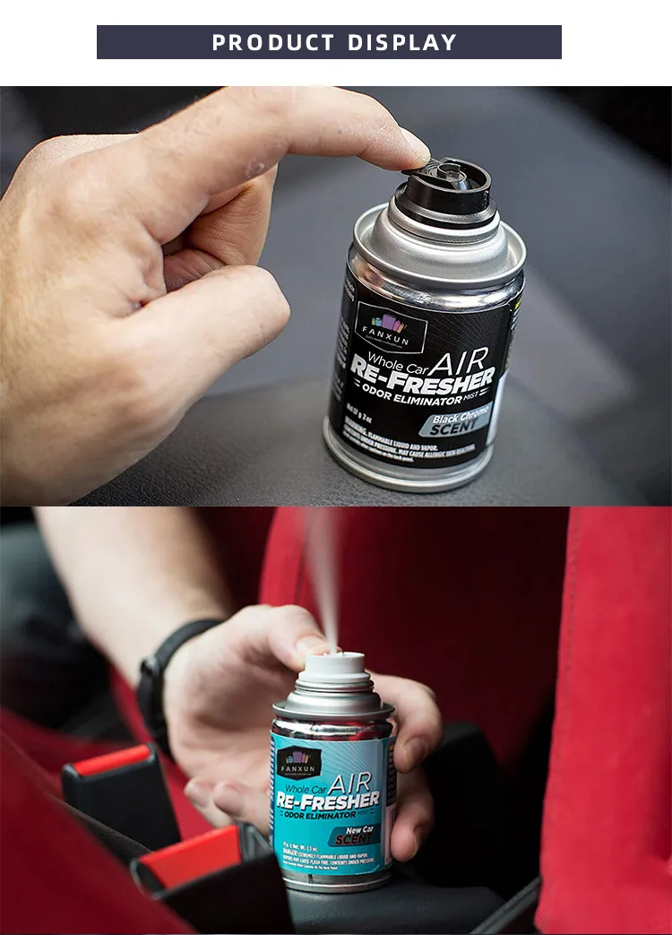 The air freshener aerosol empty tin can