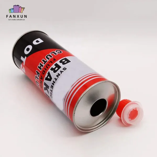 Brake fluid tinplate cans