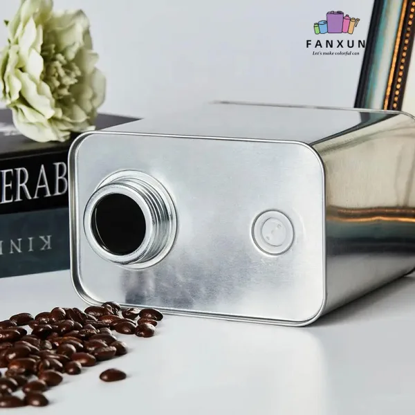 Custom Square tin Coffee Package Can