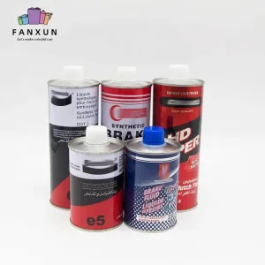 Brake fluid tinplate cans