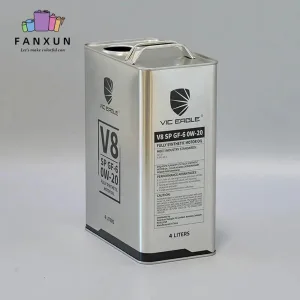 Engine Oil Tin Can