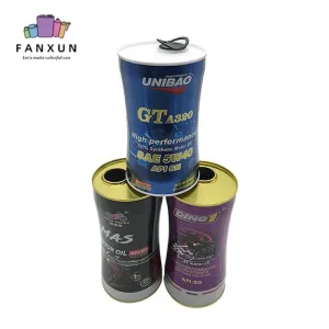 motor oil container metal tin cans
