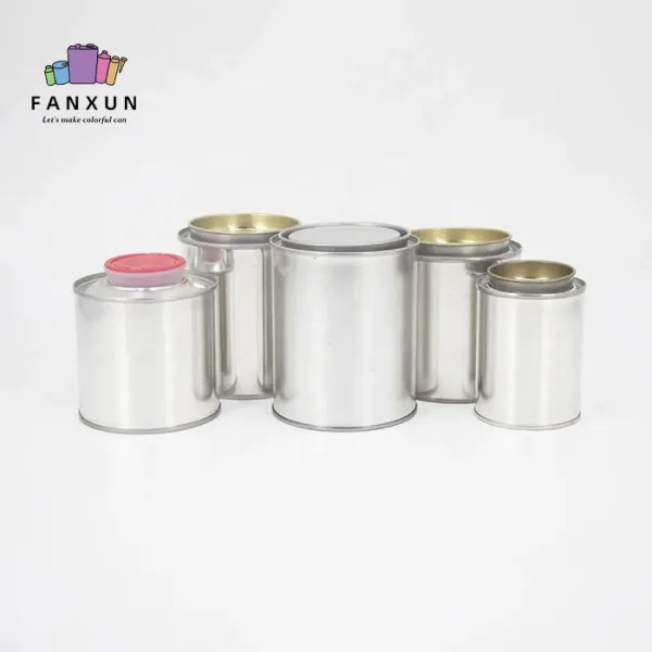 Wholesale 1 pints paint can Metal Round Tin Can