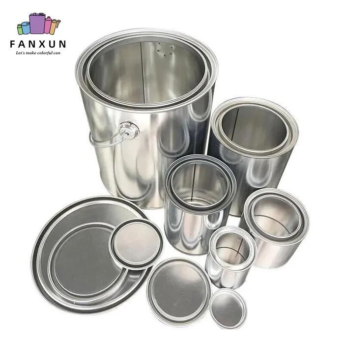 Round Metal Paint Tin Cans