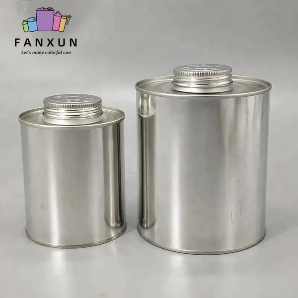 empty adhesive cans glue jars