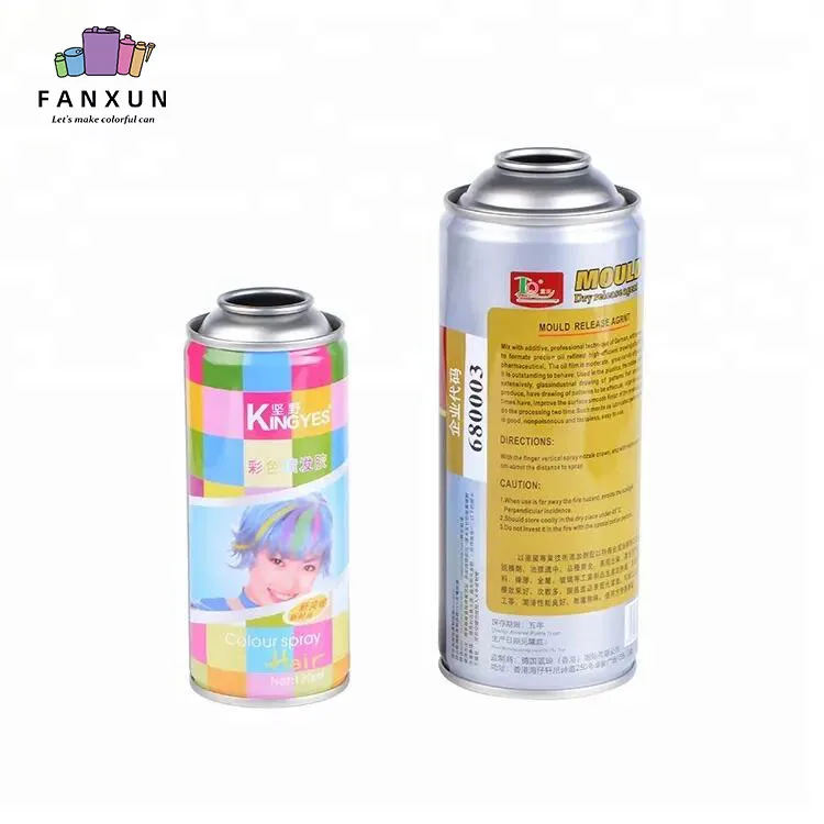 52mm metal tinplate aorosol can diameter 52mm empty aerosol snow spray can