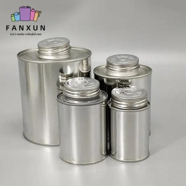round tin can for PVC adhesive glue