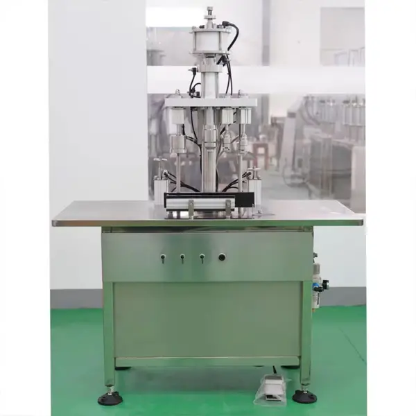 Semi-automatic medical oxygen fresh air aerosol can filling machine